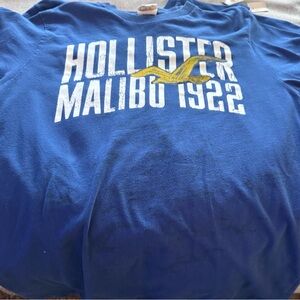 Vintage men’s Hollister Malibu blue size xl‎ Yellow Shirt single stitch